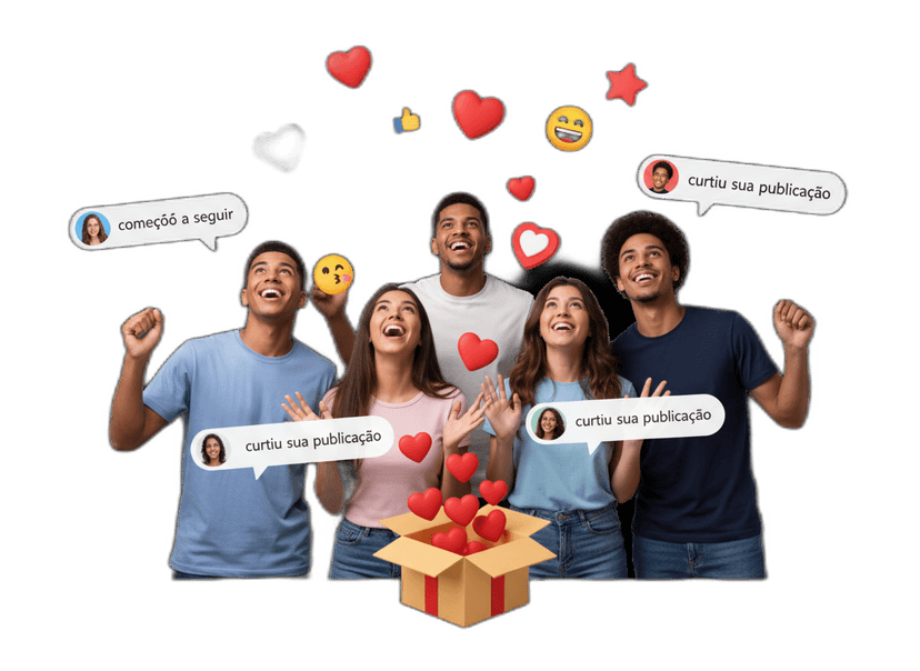 Expansão de alcance nas redes sociais